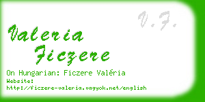 valeria ficzere business card